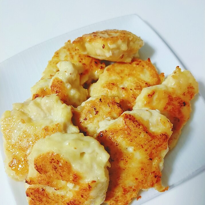 豆腐と鶏むね肉の焼きチキンナゲット